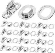 OSOLADY Buckle Clasp Hardware Set 20pcs Metal Latch for Purse Luggage Toolbox Boat Canvas Turn Locks for Bag Making Supplies