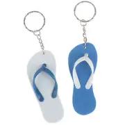 2x Boat Floating Keychain Buoyant Foam Flip Flops Shaped Key Floats Key Ring ,YI