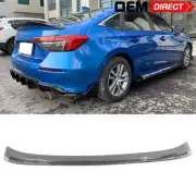 Fits 22-25 Honda Civic 4Dr FE Competion Style Rear Wing Lip Carbon Fiber Print (for: Honda)