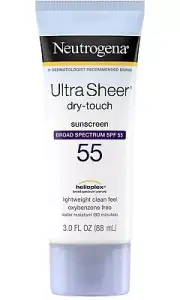 Neutrogena Ultra Sheer Dry Touch Sunscreen Lotion SPF 55 3 Fl Oz