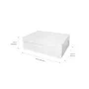 25x Half Slab Cake Box w Window 18x14x6 Loyal Bakeware Milkboard Cater Grazing