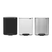 Brabantia BO Pedal Bin 60L - Matt Black