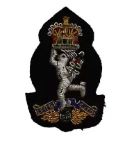 Signals Cap Badge British Army Wire Braided R signals Insignia Jimmy Patch