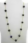 GENUINE TAHITIAN PEARLS 10 mm COLLAR NECKLACE 14K GOLD - New With Tag - 20.8 Grs