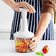 Kleva Range Sumo Vegetable Chopper Manual – Hand-Powered Food Chopper, Dicer & Mincer | Quick Push Chopper Salad, Fruits, Veggie's, Onion, Garlic & More | Easy Clean, Compact & BPA-Free Kitchen Tool