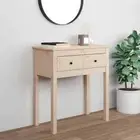 vidaXL Console Table 70x35x75 cm Solid Wood Pine 2BB