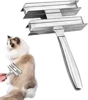 Horse Grooming Brush | Double Sided Livestock Brush Tools,Brushes For Grooming, Easy To Hold Stainless Steel Horse Comb For Cows, Horses, Sheep, Donkeys, Cats And Dogs