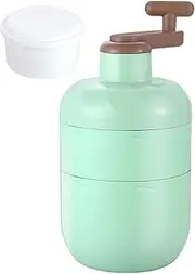 [Generic] Ice Crusher | Hand Cranked Shaved Ice Maker - Freezer Cube Grinder, Household Snow Cone Maker, Snow Crushers for Hot Days Kitchen Outdoors Use