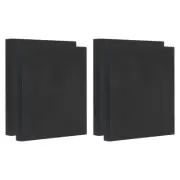 Painting Canvas Panels, 4 Pack 6x6 Inch Rectangle Blank Art Board, Black