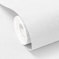 在飛比找Yahoo!奇摩拍賣優惠-現貨 快速發貨 特價10米純白色墻紙自粘壁紙防水防潮家用臥室