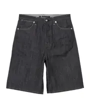 Jil Sander Logo Patch Raw Denim Shorts 31 DEFT BLUE