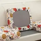 Printed Sofa Cushion Cover Elastic Corner Couch Cover Stretch 1/2/3/4 Seater