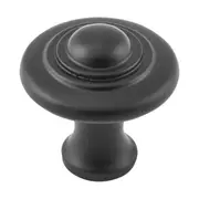 9688 Cupboard Knob Domed Matte Black D32xP29mm