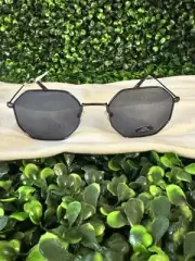 Prive Revaux Unisex Sunglasses Grey Lens Metal Geometric Frame Heat Gunmetal