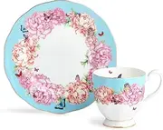 [Royal Albert] 1067802 2 Piece Set, Ceramic, Blue,Gold,Pink