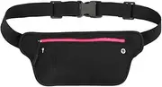 XIASABA Outdoor Neoprene Sport Running Close Fitting Waist Bag for Storing Phone Wallet Rose Red (Rose Red)