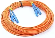 VJSUWI High Performance OM2 E2000 Fibre Optic Patch Cable - 1M to 100M Duplex LC FC ST A MM Fibre Optic Jumper for Reliable Connectivity (30M 1pc, E2000A-SCA OM2)