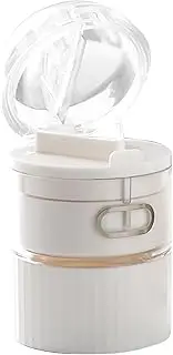 Pill Grinder - Multifunctional Portable Pill Splitter | Compact Travel Carrier Crusher, Box Splitter with Case Storage Compartment for Small or Large Pills