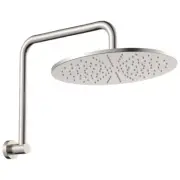 Fienza Empire Slim Gooseneck Shower Arm & Head Set Brushed Nickel 411109BN-A