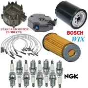 Tune Up Kit Filters Cap Wire Spark Plugs For CHEVROLET C10 V8 7.4L; W/ AC 1976