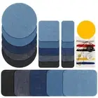 5/10x Jeans Patches Repair Elbow Knee Iron On Denim Patches For Clothes Stickers