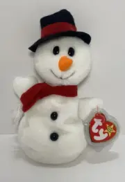 TY Beanie Baby “Snowball” Snowman DOB December 12th, 1996 w/ Tag # 4201 PVC
