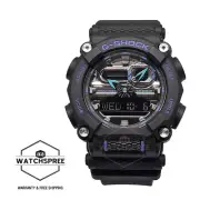 Casio G-Shock GA-900 Exceptional Colors Black Resin Band Watch GA900AS-1A