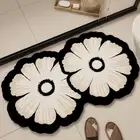 Beautiful Flower Pattern Non-Slip Mat Super Absorbent Entry Door Mat Kitchen