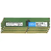Crucial 64GB (4x 16GB) 2933MHz DDR4 ECC RDIMM 2RX8 Server Memory CT16G4RFD8293
