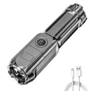 Super bright flashlight with rechargeable zoom