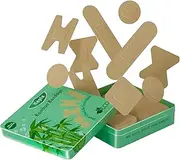 Nepia 75 PCS Tin Boxes Bamboo Bandages for Sensitive Skin, PFAS Free Bandages,Eco Friendly Bandage, Latex Free Bandages Family Pack, Compostable, Biodegradable, Sterile, Flexible & First Aid