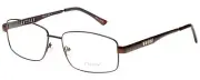 Calabria Enhance 3858 Rectangular Reading Glasses +1.50 Brown Gold Men