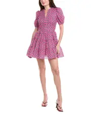 English Factory Printed Mini Dress