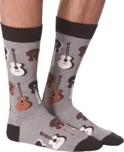 Hot Sox Men Guitars Crew Sock HSM70081