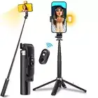 [NEW] 360° Selfie Stick Tripod Remote Bluetooth for iPhone15 13 12 11 Pro Max SE