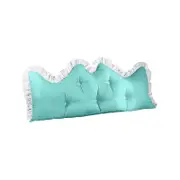 SOGA 120cm Princess Bed Pillow Tatami Cushion with Ruffle Lace