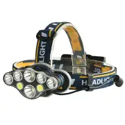 2606-8 3300LM 2T6+4*XPE+2*COB LED Headlamp 8 Modes Camping Cycling Hunting Emergency Lantern