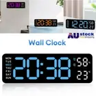Digital LED Desk Alarm Clock LED Display Wall Clock Temperature Humidity New