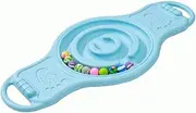 Balance Board with 5 Wooden Balls, Kids Rocking Seesaw, Sensory Balance Training Equipment, Educational Toy for Kids and Adults/7637 (Color : Blue)