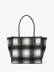 Ella Check Fabric Tote