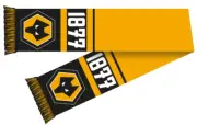 Wolverhampton Wonderers FC Scarf - Nero Football Club New Official Licensed