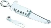 Trailer Door Lock Hasp Latch, Heavy Duty Galvanized Iron Trailer Spring Hasp for Rv Caravan and More, Door Handle Buckle Hasp Safety Lock Clamp Latch