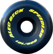 Speedlab Alec Beck 58mm 101a Black / White Split Skateboard Wheels - Set Of 4