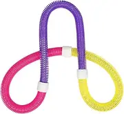 Abdomen Slimming Fitness Hoop Waist Ring Hoop Exercise Tool Made of Abs for Women Boys and Girls Random