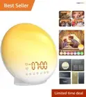 Smart Sleep Alarm Clock with Sunrise & Sunset Simulation - Modern Bedroom Decor