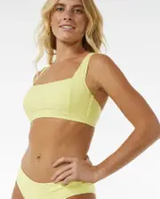 Rip Curl - Premium Surf Full Coverage Bikini Bottom Yellow