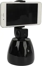 Auto Face Tracking Tripod, 360° Rotation Auto Tracking Phone Holder with Gesture Control, Rechargeable Face Body Phone Camera Mount for Live Streaming, Vlog, Video Recording
