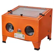 VEVOR 25 Gallon Sandblasting Cabinet, 40-120PSI Portable Benchtop Sand Blasting Cabinet, Heavy Duty Steel Sand Blaster with Blasting Gun & 4 Ceramic N