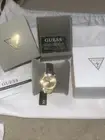 New With Tags Guess Gold Watch With Crystals
