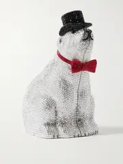 [Judith Leiber Couture] Judith Leiber Couture - Polar Bear Crystal-embellished Silver-tone Clutch - One size One size Silver